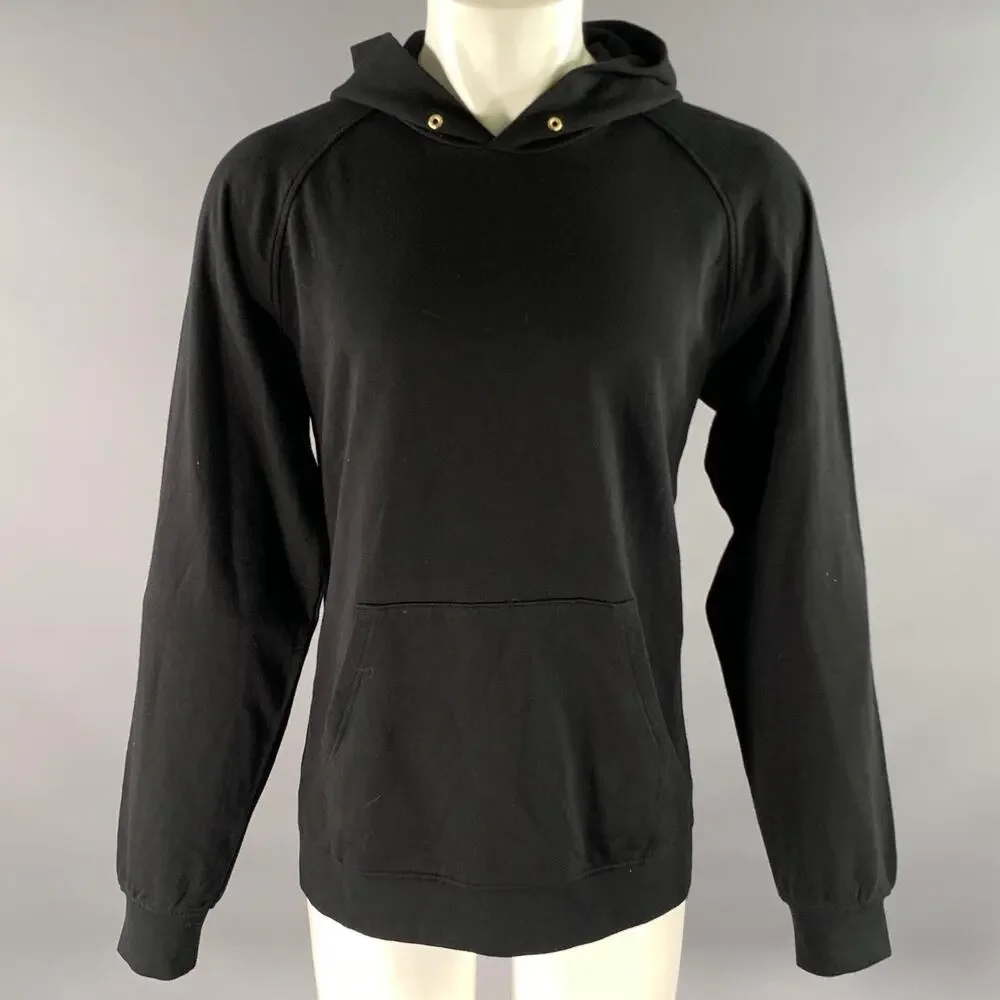 VISVIM Size XL Black Wash Cotton Hoodie Sweatshirt - Picture 1 of 7